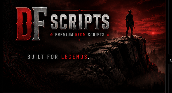 DF Scripts — cinematic RedM frontier hero artwork